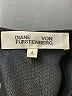 Diane von Furstenberg 100% Polyester Metallic Black Short Sleeve Blouse Size 4 - photo 7