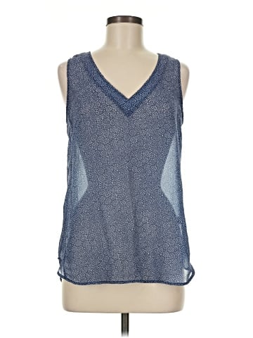 Blue Saks Fifth Avenue Sleeveless Blouse (view 1)