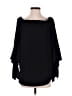 Club Monaco 100% Polyester Black 3/4 Sleeve Blouse Size 4 - photo 1