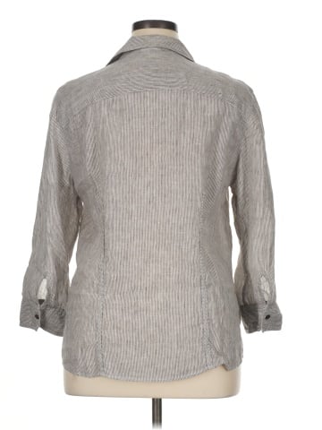 Foxcroft 3/4 Sleeve Button-Down Shirt (view 2)