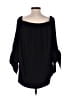 Club Monaco 100% Polyester Black 3/4 Sleeve Blouse Size 4 - photo 2