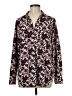 Ann Taylor 100% Polyester Paisley Burgundy Long Sleeve Blouse Size M - photo 1