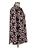 Ann Taylor 100% Polyester Paisley Burgundy Long Sleeve Blouse Size M - photo 4