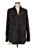 Ann Taylor Animal Print Black Long Sleeve Blouse Size M - photo 1