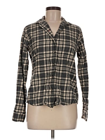 Ines de la Fressange for Uniqlo Long Sleeve Button-Down Shirt (view 1)