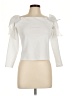 River Island White 3/4 Sleeve Top Size 12 - photo 1