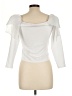 River Island White 3/4 Sleeve Top Size 12 - photo 2