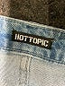 Hot Topic Stars Blue Denim Shorts Size 7 - photo 3