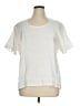 Flax 100% Linen White Short Sleeve Blouse Size 14 (L) - photo 1