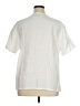 Flax 100% Linen White Short Sleeve Blouse Size 14 (L) - photo 2
