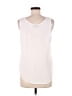J.Crew 100% Polyester White Sleeveless T-Shirt Size M - photo 2