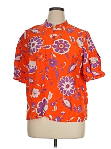Ann Taylor Short Sleeve Blouse (view 1)