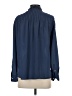 J.Crew Mercantile 100% Polyester Blue Long Sleeve Blouse Size 4 - photo 2
