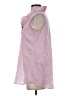 Mud Pie Pink Sleeveless Button-Down Shirt Size S - photo 5