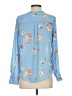 Who What Wear 100% Polyester Blue Long Sleeve Polo Size XS - photo 2