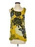 CAbi Yellow Sleeveless Silk Top Size S - photo 1