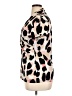 DKNY Animal Print Ivory Short Sleeve Blouse Size XL - photo 5