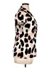 DKNY Animal Print Ivory Short Sleeve Blouse Size XL - photo 4