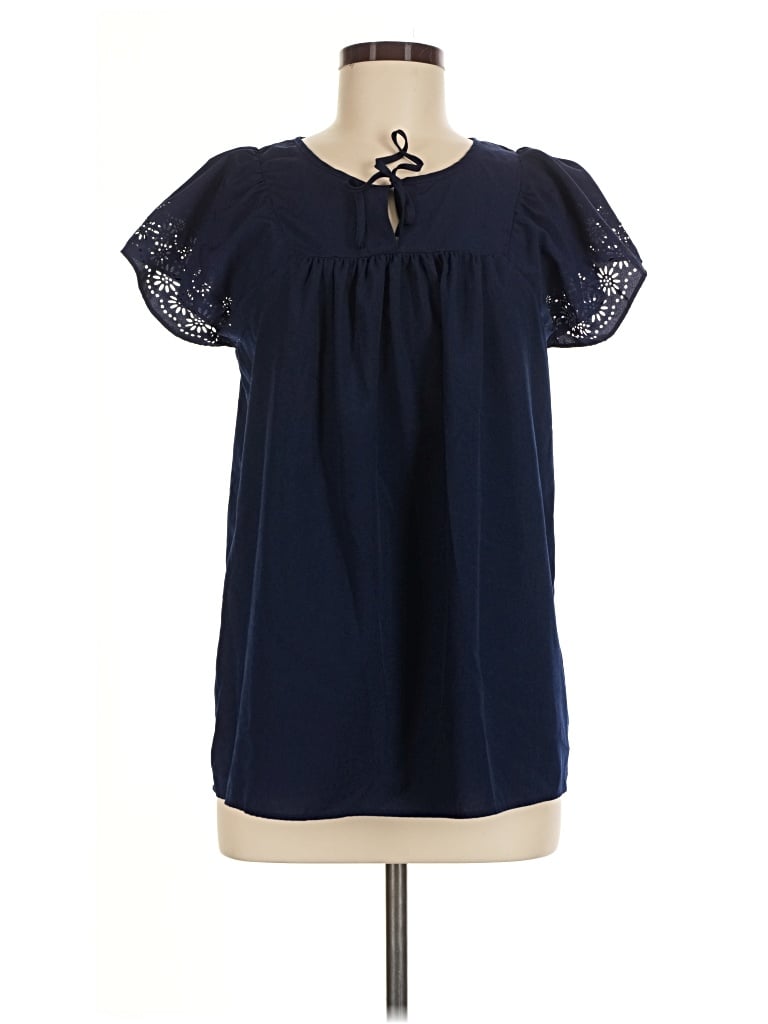 Pre-owned St. John's Bay Short Sleeve T-shirt In Blue