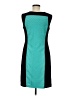 En Focus Studio Color Block Teal Cocktail Dress Size 8 - photo 2