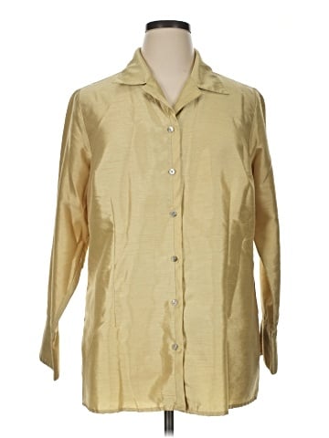 Lane Bryant 3/4 Sleeve Button-Down Shirt (view 1)