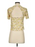 Intermix Floral Yellow Short Sleeve T-Shirt Size S - photo 2