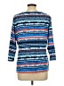 Ruby Rd. Blue 3/4 Sleeve Top Size L - photo 2