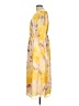 Halogen Print Yellow Casual Dress Size L - photo 5