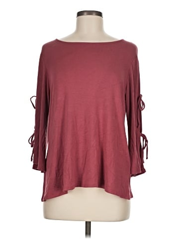 Green Envelope 3/4 Sleeve Top (view 1)