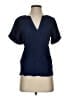 Current Air Blue Short Sleeve Blouse Size S - photo 1