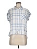 Rails Plaid Blue Short Sleeve Button-Down Shirt Size M - photo 1