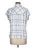Rails Plaid Blue Short Sleeve Button-Down Shirt Size M - photo 2