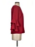 J.Crew 100% Polyester Burgundy 3/4 Sleeve Blouse Size 0 - photo 4