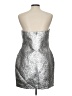 Fashion Nova 100% Polyester Metallic Silver Cocktail Dress Size L - photo 2