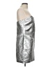 Fashion Nova 100% Polyester Metallic Silver Cocktail Dress Size L - photo 4