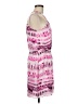Parker 100% Polyester Tie-dye Pink Cocktail Dress Size M - photo 4