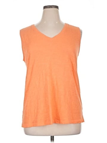 Pure Navy Sleeveless T-Shirt (view 1)