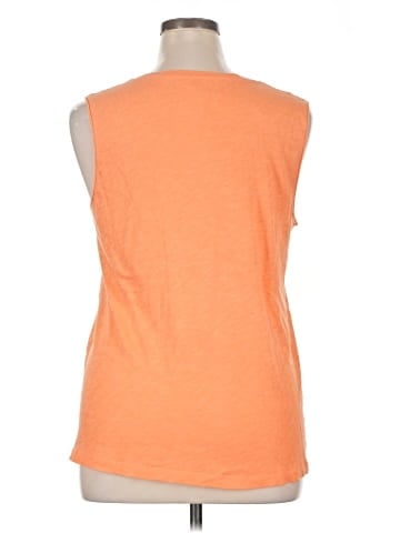 Pure Navy Sleeveless T-Shirt (view 2)