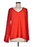 Skies Are Blue 100% Polyester Red Long Sleeve Blouse Size M - photo 1