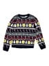 Assorted Brands 100% Acrylic Print Blue Pullover Sweater Size 10 - 12 - photo 1