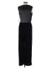 Tiana B. Chevron-herringbone Black Jumpsuit Size 12 - photo 2