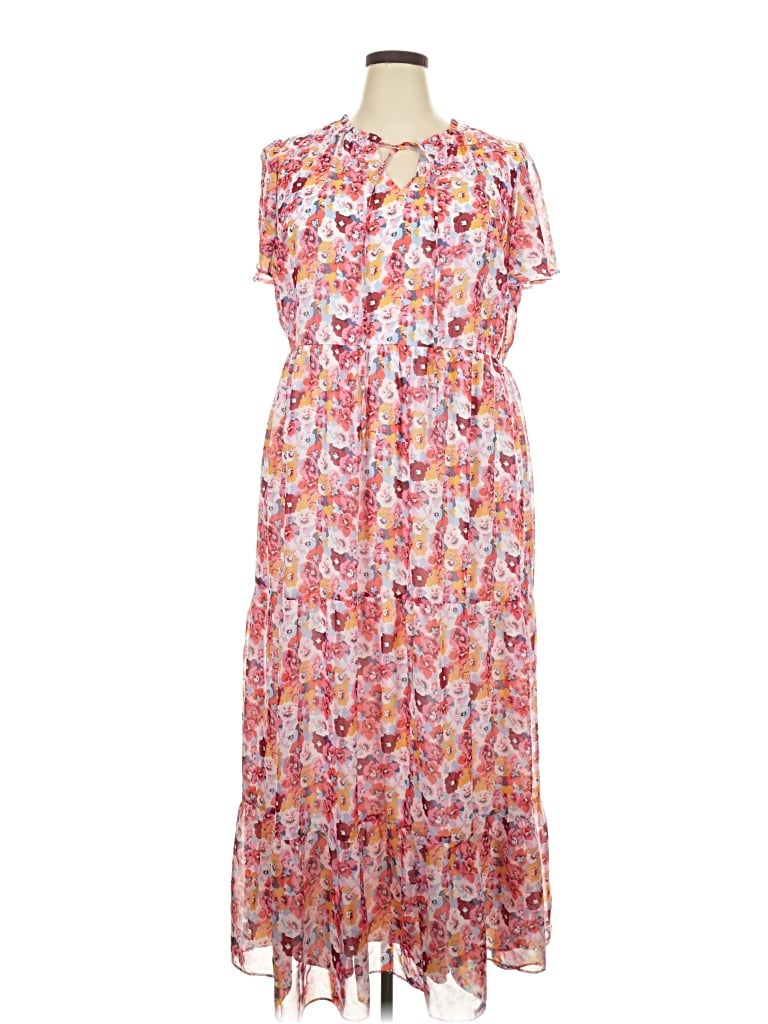 Pre-owned Lane Bryant Casual Dress In Pink