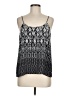 Olivaceous 100% Polyester Silver Sleeveless Top Size M - photo 1