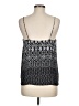 Olivaceous 100% Polyester Silver Sleeveless Top Size M - photo 2