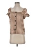 Madewell Brown Short Sleeve Blouse Size S - photo 1