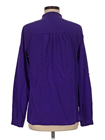 Diane von Furstenberg Long Sleeve Silk Top (view 2)