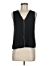 Naked Zebra 100% Polyester Black Sleeveless Blouse Size M - photo 1
