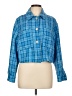 Zara Plaid Blue Jacket Size L - photo 1