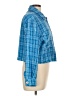 Zara Plaid Blue Jacket Size L - photo 4