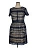 Vince Camuto 100% Polyester Blue Cocktail Dress Size 14 - photo 1